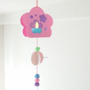 麗しの花　吊るしライト作り