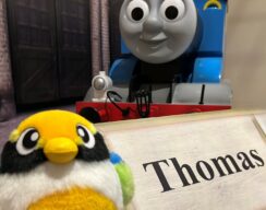 筆太（ぴった）、きかんしゃトーマスの世界展を行く！